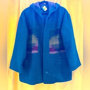 Jofeld Vintage Wool Aztec Jacket Size Small